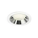 Indbygnings loftlampe NUMINOS® XL egnet til VDU-arbejdsstationer IP20, chrom, hvid dæmpbar