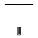 SLV 1-faset pendul ASTO TUBE med lampefatning GU10 IP20, sort