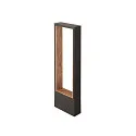 SLV outdoor floor lamp FLATT II 62 PHASE down, sea-air resistant IP65, anthracite, brown, dark wood, lacquered dimmable