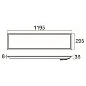 SLV ceiling luminaire PANEL P 1200/300 45 ON-OFF >190LM/W UGR < 19, switchable, multipower IP20, white, lacquered 
