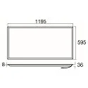 SLV Loftlampe PANEL P 1200/600 60 ON-OFF >200LM/W UGR < 19, omskiftelig, multipower IP20, hvid, lakeret 