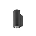 outdoor wall luminaire HELIA PRO S UP/DOWN up / down, cylindrical, DALI controllable, impact resistant IP65, anthracite