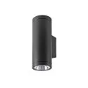 SLV Udendørs wall luminaire HELIA PRO L SINGLE 1-flamme, cylindrisk, DALI styrbar, slagfast IP65, antracit, lakeret dæmpbar
