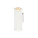 SLV Udendørs wall luminaire HELIA PRO L UP/DOWN up / down, cylindrisk, DALI styrbar, slagfast IP65, hvid, lakeret dæmpbar