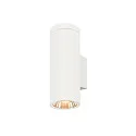 SLV Udendørs wall luminaire HELIA PRO L UP/DOWN up / down, cylindrisk, DALI styrbar, slagfast IP65, hvid, lakeret dæmpbar
