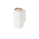 SLV Udendørs wall luminaire THEO PRO S UP/DOWN lille, firkantet, DALI styrbar, havluftbestandig IP65, hvid, lakeret dæmpbar