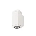 SLV Udendørs wall luminaire THEO PRO S SINGLE lille, firkantet, DALI styrbar, havluftbestandig IP65, hvid, lakeret dæmpbar