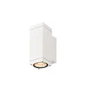 SLV Udendørs wall luminaire THEO PRO S SINGLE lille, firkantet, DALI styrbar, havluftbestandig IP65, hvid, lakeret dæmpbar