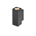SLV Udendørs wall luminaire THEO PRO S UP/DOWN lille, firkantet, DALI styrbar, havluftbestandig IP65, antracit, lakeret dæmpbar