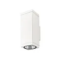SLV Udendørs wall luminaire THEO PRO L SINGLE stor, firkantet, DALI styrbar, havluftbestandig IP65, hvid, lakeret dæmpbar