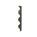 SLV Spejllampe SUN MIRROR QUAD med omskifterknap IP44, sort, lakeret 