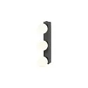 SLV Spejllampe SUN MIRROR TRIPLE med omskifterknap IP44, sort, lakeret 