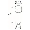 SLV Udendørs stativlampe TAHA II 45 CCT Switch IP65, sort, lakeret dæmpbar