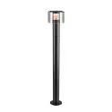SLV Udendørs stativlampe TAHA II 90 CCT Switch IP65, sort, lakeret dæmpbar