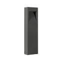 outdoor floor lamp QUAD PRO 60 square, DALI controllable, impact resistant, sea-air resistant IP65, anthracite dimmable