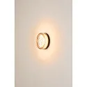 SLV Væg- og Loftlampe CYFT WAVE XL IP65, sort, lakeret dæmpbar