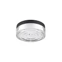 SLV Væg- og Loftlampe CYFT WAVE XL IP65, sort, lakeret dæmpbar