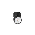 SLV Væg- og Loftlampe KALU 2.0 SINGLE PHASE 1-flamme, UGR < 19, kardanisk drejning IP20, sort dæmpbar