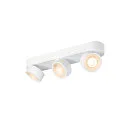 Væg- og Loftlampe KALU 2.0 TRIPLE PHASE 3-flammer, UGR < 19, kardanisk drejning IP20, hvid dæmpbar