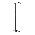 Standerlampe WORKLIGHT EASY FL med afbryder, egnet til VDU-arbejdsstationer, sort dæmpbar