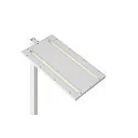 SLV Standerlampe WORKLIGHT EASY FL med afbryder, egnet til VDU-arbejdsstationer, hvid dæmpbar