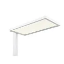 SLV Standerlampe WORKLIGHT EASY FL med afbryder, egnet til VDU-arbejdsstationer, hvid dæmpbar