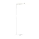 SLV Standerlampe WORKLIGHT EASY FL med afbryder, egnet til VDU-arbejdsstationer, hvid dæmpbar