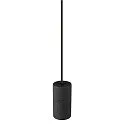 SLV Pendel FITU PD STONE E27 IP20, sort dæmpbar