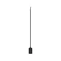 Pendel FITU PD RIBBED E27 IP20, sort dæmpbar