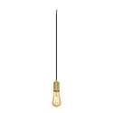 SLV Pendel FITU PD RIBBED E27 IP20, guld dæmpbar