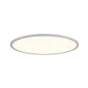 SLV Loftlampe PANEL 60 rund, egnet til VDU-arbejdsstationer IP20, grå, lakeret dæmpbar