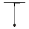 1-faset pendul LIGHT EYE® 2.0 down, omskiftelig, balleformet IP20, sort mat 