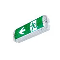 SLV wall and ceiling luminaire P-LIGHT square IP65, transparent, white, lacquered 