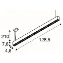 SLV Pendel GLENOS® PRO IP20, sort dæmpbar