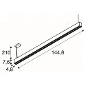 SLV Pendel GLENOS® PRO IP20, sort dæmpbar