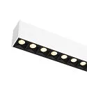 SLV ceiling luminaire GLENOS® PRO UGR < 19, suitable for VDU workstation IP20, black, white, lacquered dimmable