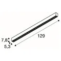 SLV Loftlampe GLENOS® PRO UGR < 19, egnet til VDU-arbejdsstationer IP20, sort, lakeret dæmpbar
