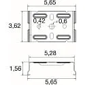 SLV Lysbånd system loftmontering EASYLIGHT SCF M6 BK, sort