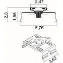 SLV Lysbånd system loftmontering EASYLIGHT STM BK overflademonteret version, sort