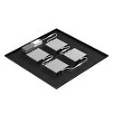 SLV grid luminaire PAVANNO 600 ON-OFF CCT Switch, UGR < 19, multipower IP20, black 