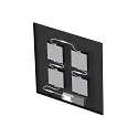 SLV grid luminaire PAVANNO 600 ON-OFF CCT Switch, UGR < 19, multipower IP20, black 