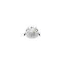 Indbygnings loftlampe DOWNLIGHT P 165 ON-OFF stiv, slagfast, multipower, kablet gennem IP54, hvid 