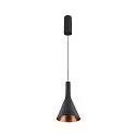 SLV Pendel LALU® SET CONE 15 IP20, sort dæmpbar
