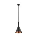 SLV Pendel LALU® SET CONE 15 IP20, sort dæmpbar
