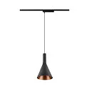 SLV 1-faset pendul LALU® SET CONE 15 med skærm, CCT Switch, sæt med 1 IP20, sort dæmpbar