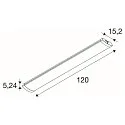 SLV Lysstrimmel BATTEN FLAT P 1200 52 DALI2 DALI styrbar, CCT Switch, omskiftelig, multipower IP44/20