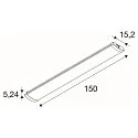 SLV Lysstrimmel BATTEN FLAT P 1500 72 ON-OFF CCT Switch, omskiftelig, multipower IP44/20