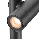 SLV Jordspydslampe HELIA SLIM POLE DOUBLE med stik IP65, sort