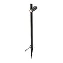 SLV Jordspydslampe HELIA SLIM POLE SINGLE med stik IP65, sort