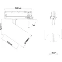 3-faset spot TRACKSPOT V svingbar, egnet til VDU-arbejdsstationer IP20, hvid 